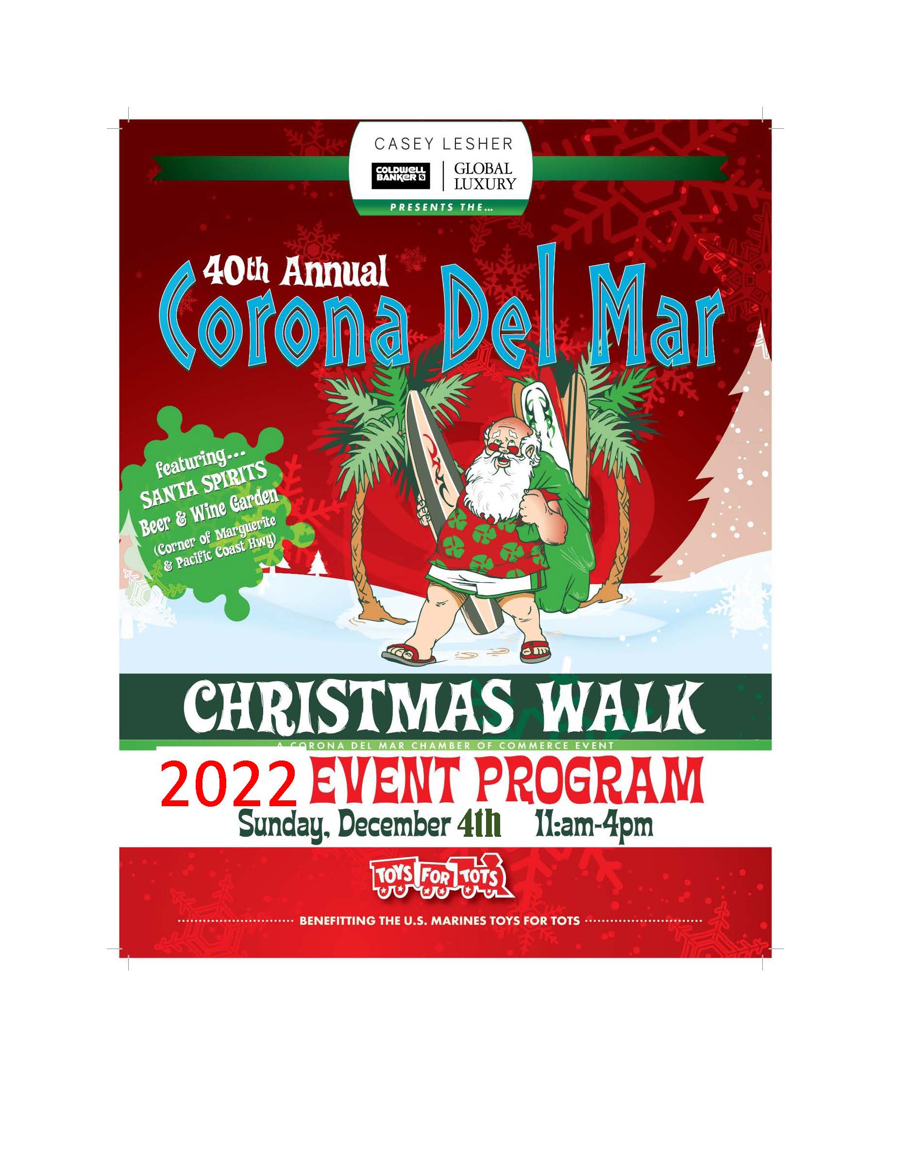 Christmas Walk Event Guide Corona Del Mar Chamber of Commerce